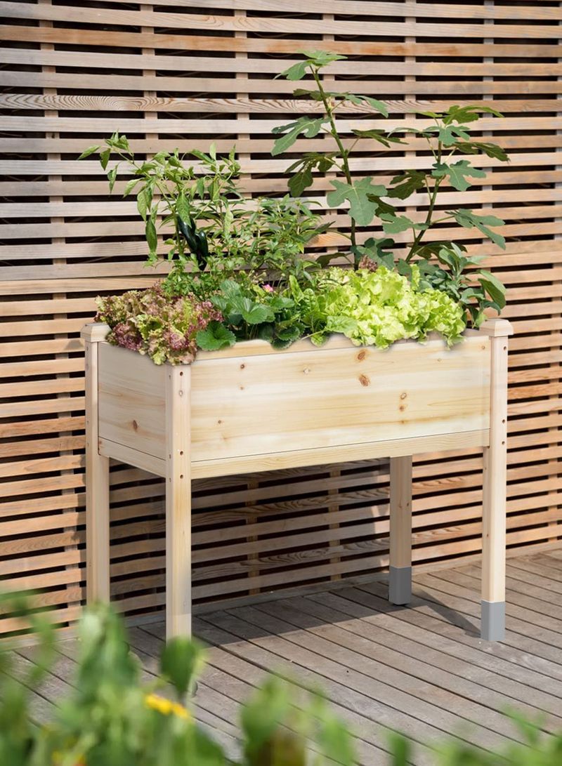 Wooden Beam Planters