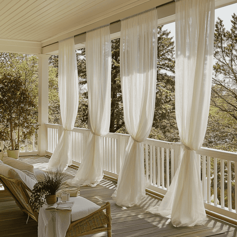 Outdoor Curtains on Covered Patios