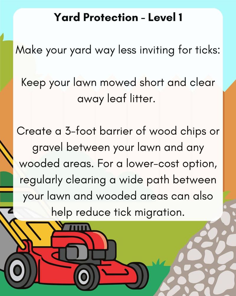 Combine Yard Measures With Personal Tick Protection