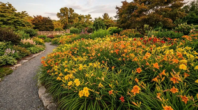 Daylilies Anchor A Bed With Ever-Widening Clumps