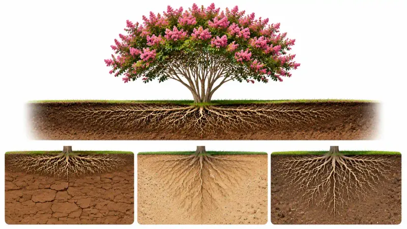 Its Roots Follow Favorable Soil Conditions