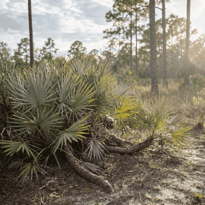 Saw Palmetto Anchors The Understory
