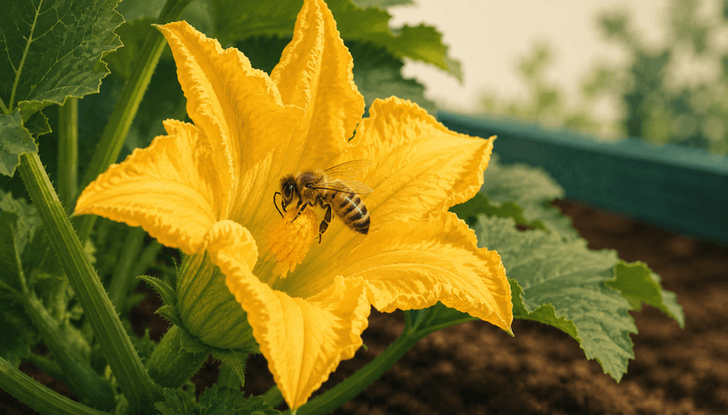 A Female Flower Still Needs Pollen