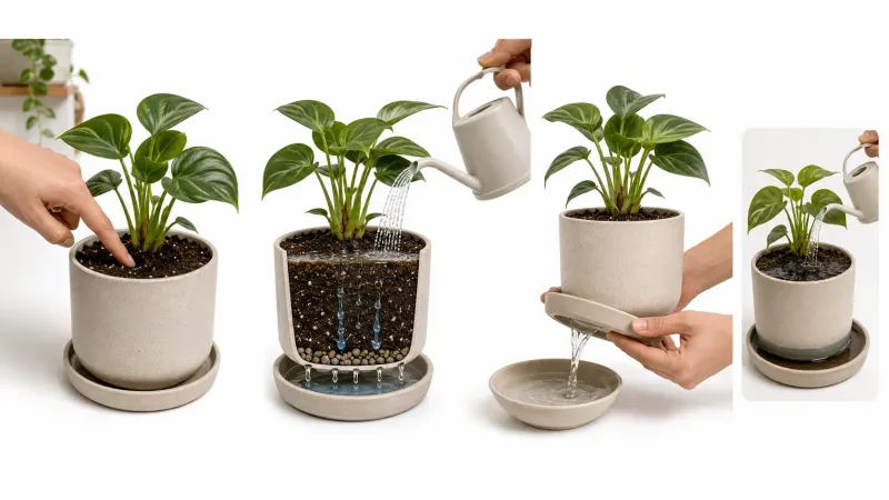 Check Water, Drainage, And Roots