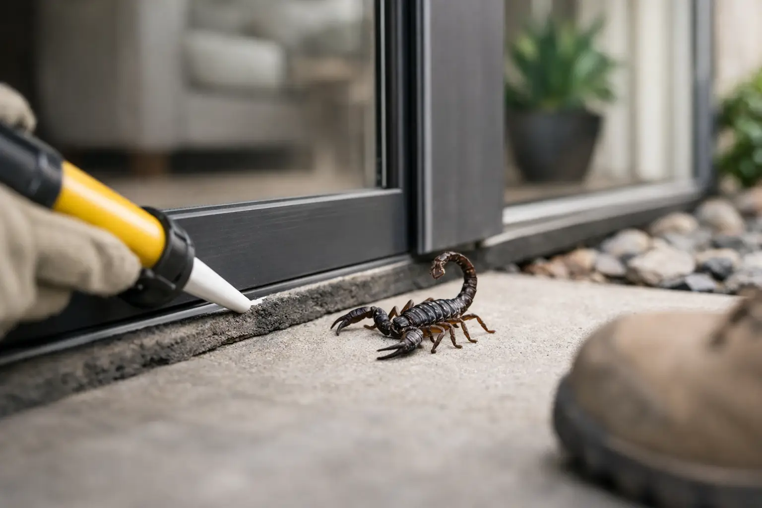 Use Exclusion For Scorpions Near The House