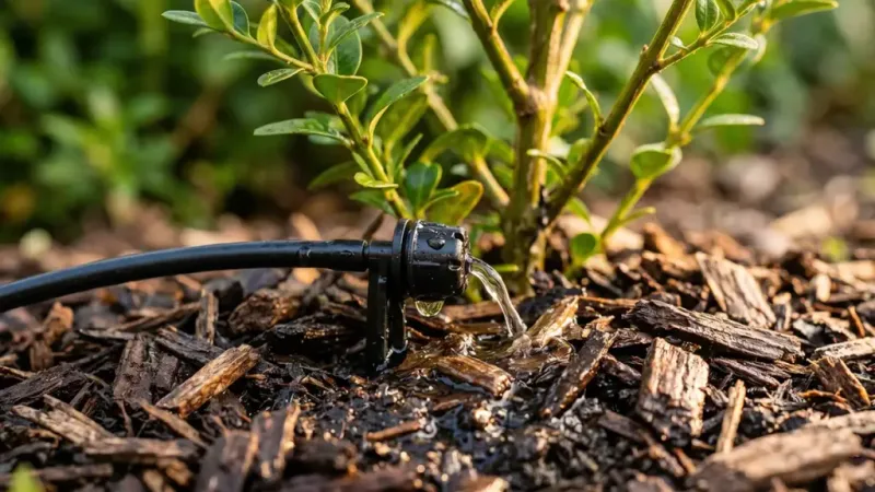 Slow Irrigation Can Reproduce Rain’s Useful Pattern